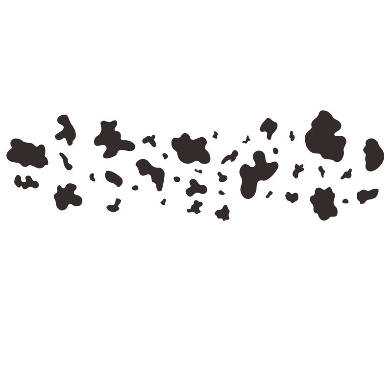 【BestGO】Cow Pattern Wall Stickers Kids Room Decor Bedroom Living Room Sofa Background Wall Decoration Nursery DIY Wallpaper. 