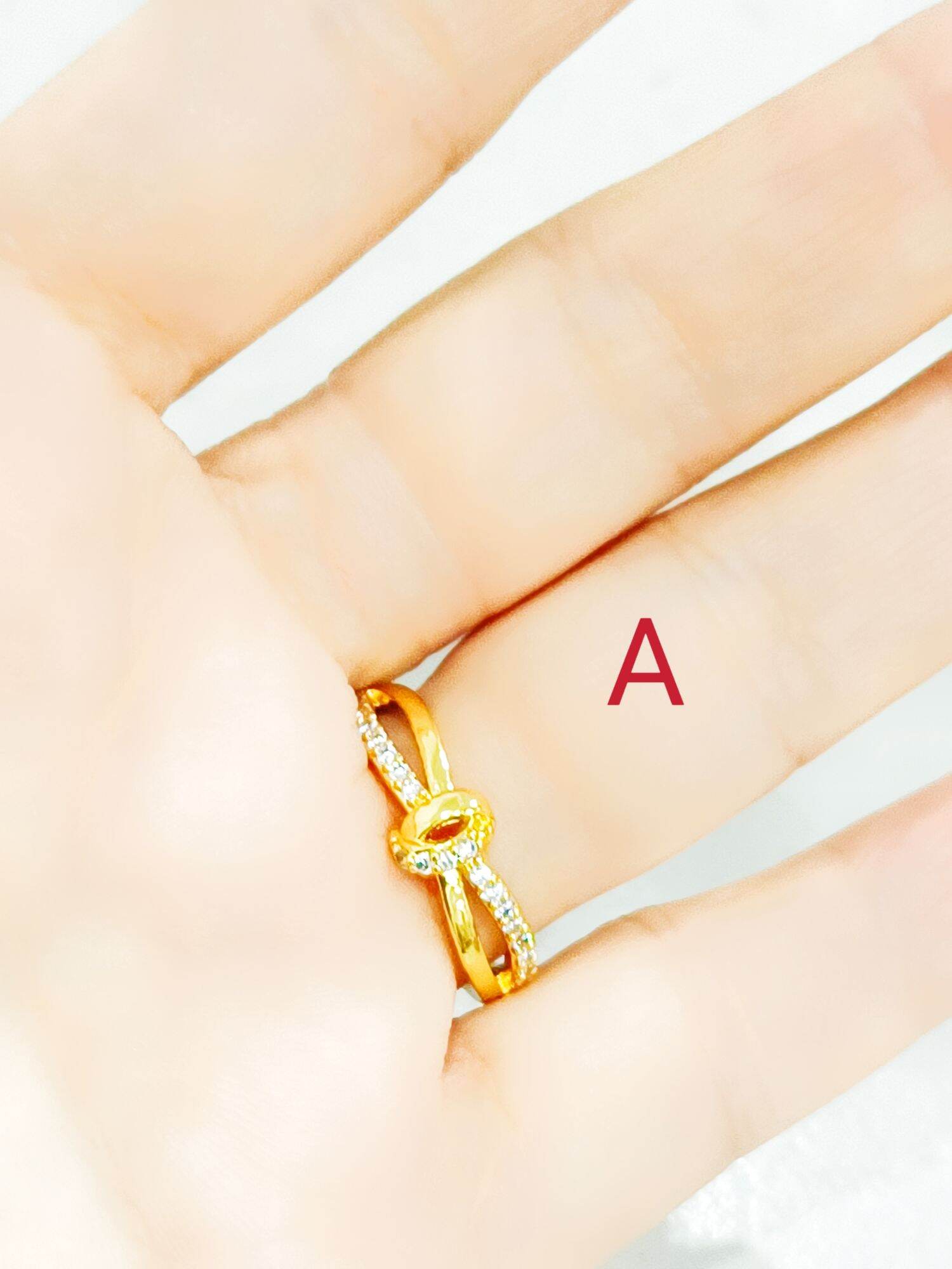 Cincin ring zircon emas Bangkok. 