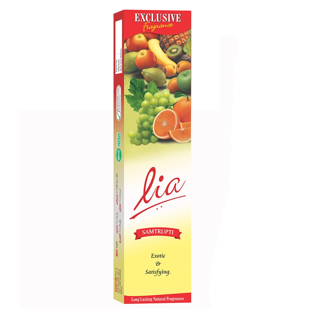 Lia Incense Sticks - Samtrupti / Mixed Fruits - 6 Packets
