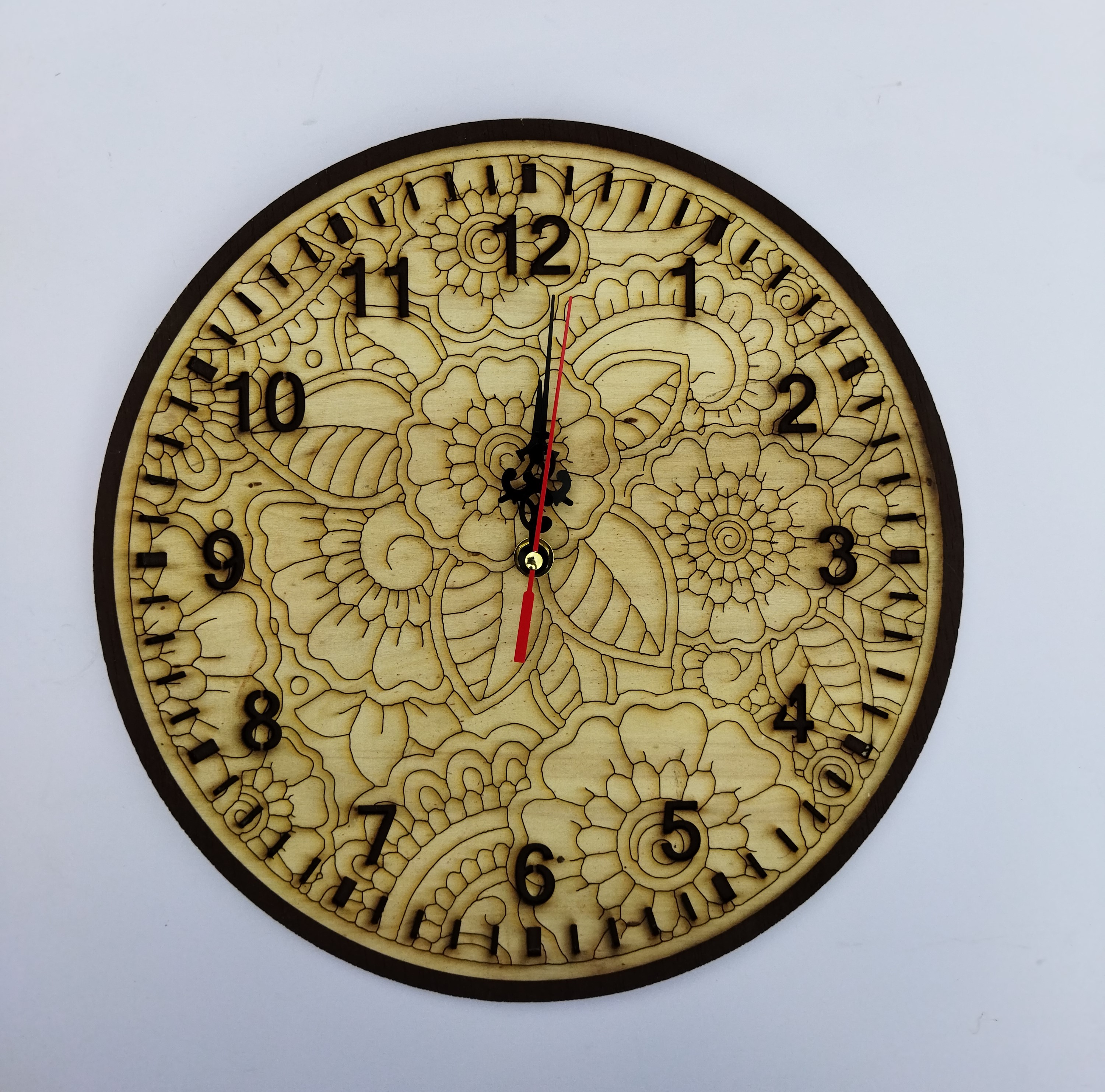 Decorative Wooden Wall Clock | Daraz.lk