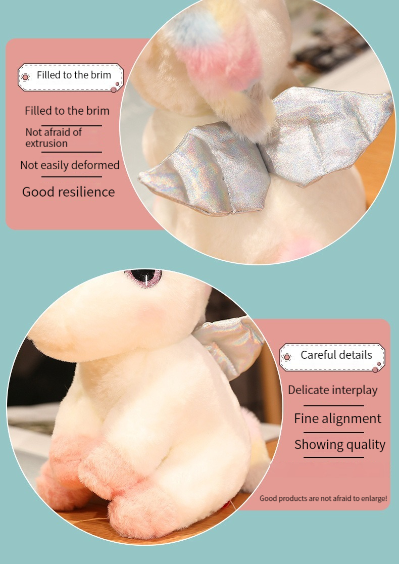Migeet Unicorn doll plush toys cute rainbow pony doll. 