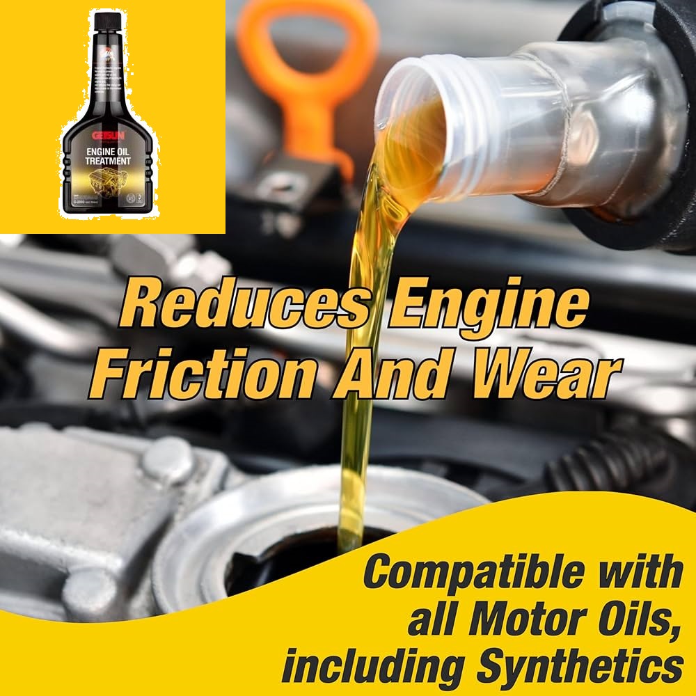 GETSUN ENGINE OIL TREATMENT 354ML, FOR PETROL AND DIESEL ENGINES. 