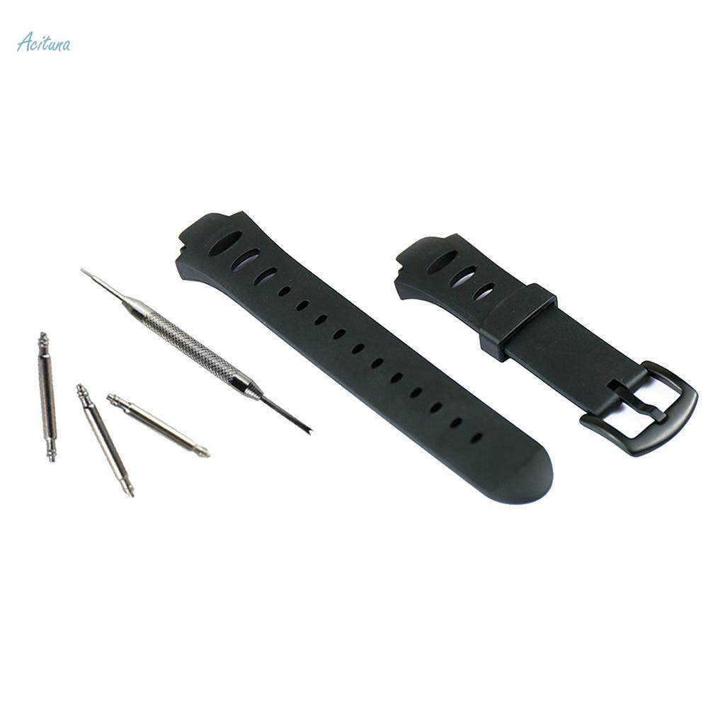 18mm Black Rubber Watch Band/Strap Replacement For Suunto Observer SR. 
