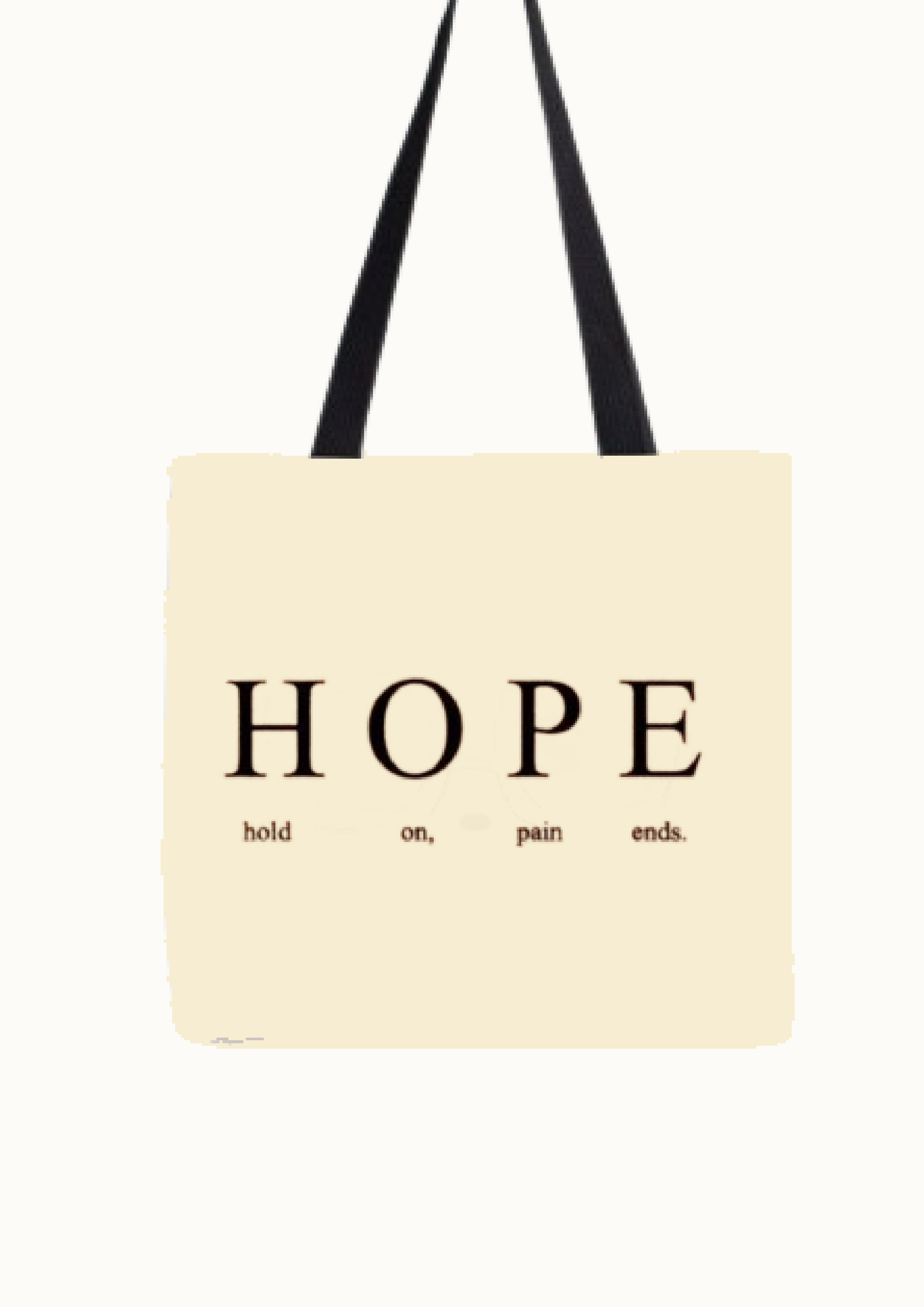 Tote Bag with Black Handle - Eco-Friendly Women’s Bag with Zipper. 