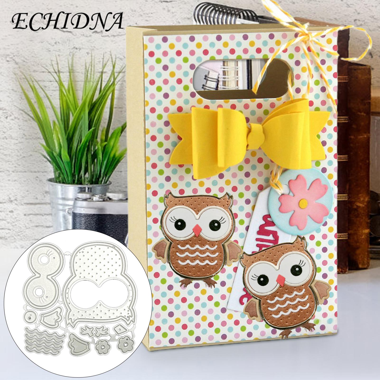 ECHIDNA Cut Die Mould Sturdy Scrapbook DIY Handicrafts Making Owl Cut Die Mould. 