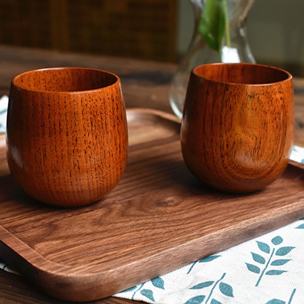 Natural Jujube Wood Cup Handmade Wooden Cup Mug Breakfast Milk Coffee Cup Kitchen Drinkware Accessories. 