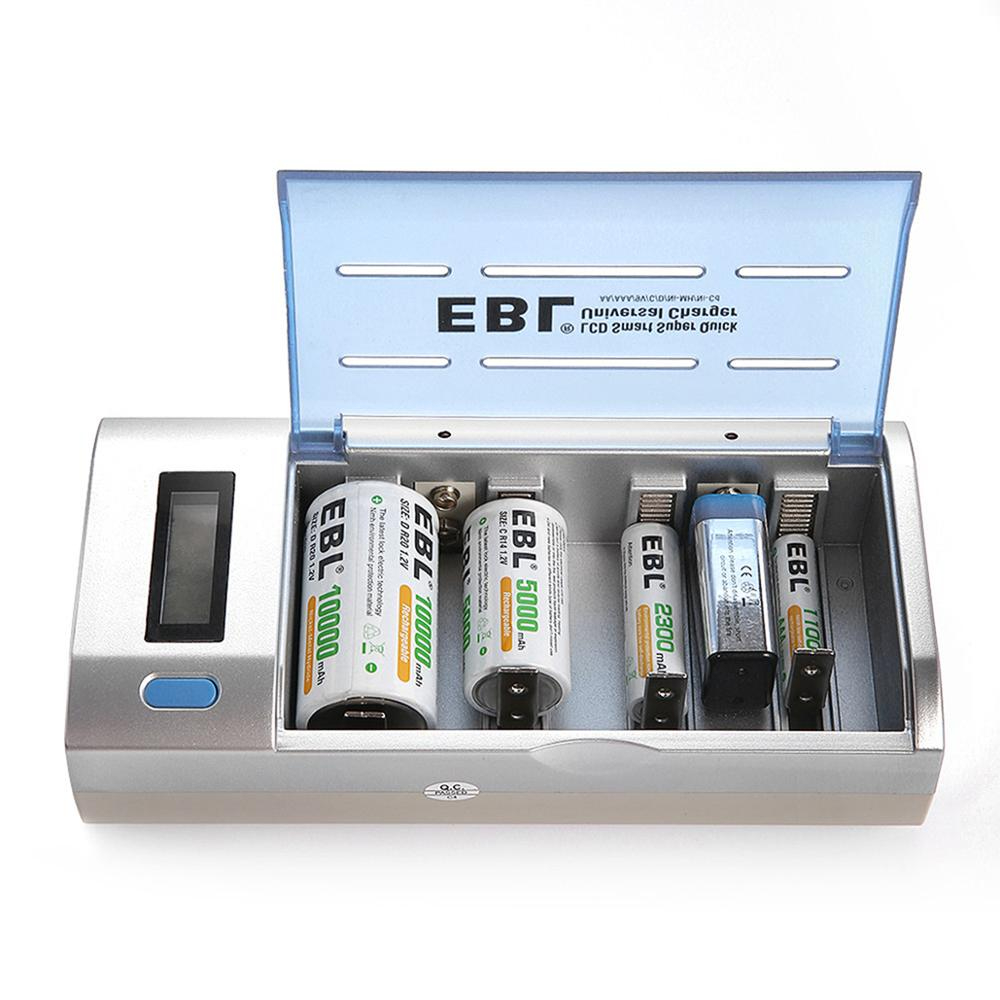 Turbocell 1-4 AA/AAA/SC/C/D/Ni-MH/Ni-CD Charger with LED for Universal Voltage Supply Camera Battery Charger | I STYLEZ | IS557. 