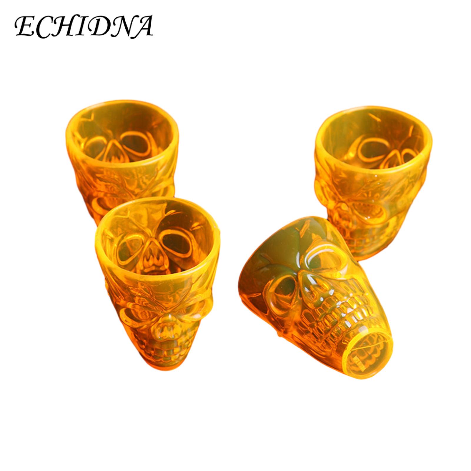 Halloween Beverage Cup Halloween Skull Water Cup Set 4pcs Exquisite Drinkware for Home Festive Decoration Halloween Skull Cup. 
