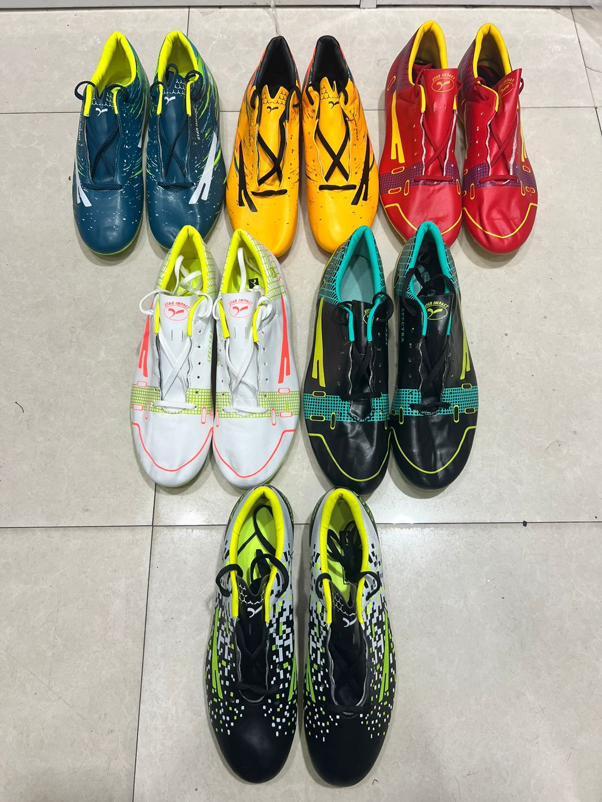 Football Boots / Soccer Shoes / Sega Brand / Star Impact Indoor and Outdoor Indian Boot Leather Sanabil Sanaabil Sports. 