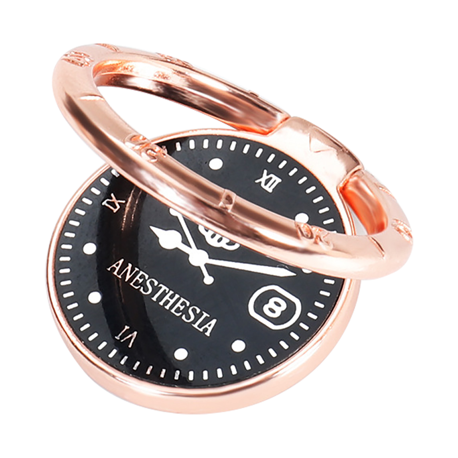 Finger Ring Phone Holder 360 Degree Rotatable Multifunctional Universal Luxury Clock Finger Ring Phone Back Sticker Pad Bracket for Outdoor