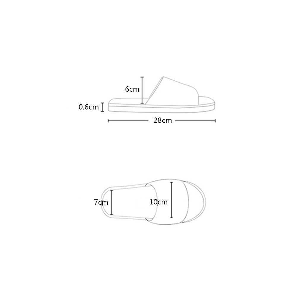 【WEJA】1Pair Hotel Slippers Thickened Disposable Home Guest Indoor Slippers Open Toe Non-slip Couple Travel Slippers. 