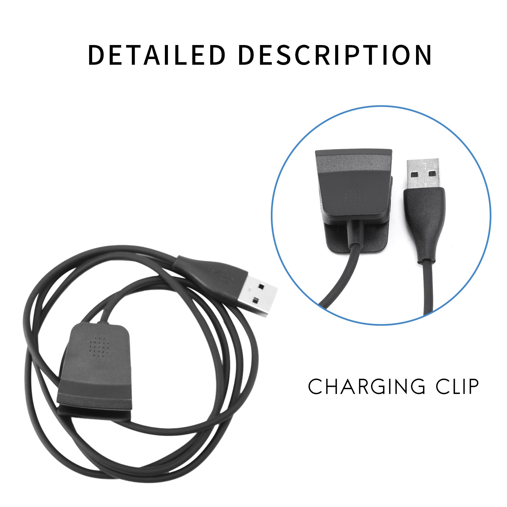 For Fitbit Alta HR Charger,Replacement USB Charging Cable Cord