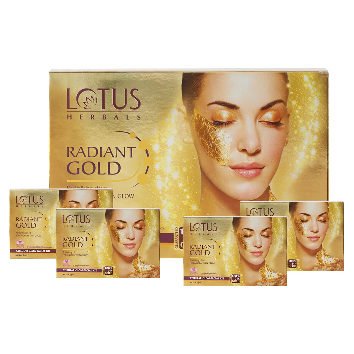 Lotus herbals radiant gold facial kit. 
