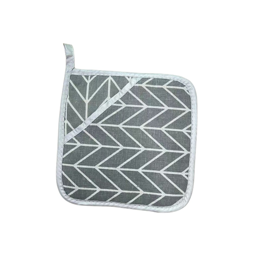Mitts Cozies Spot wholesale minimalist style linen household pot holders, kitchen anti-scald mats, placer mats, thickened heat insulation pads. 