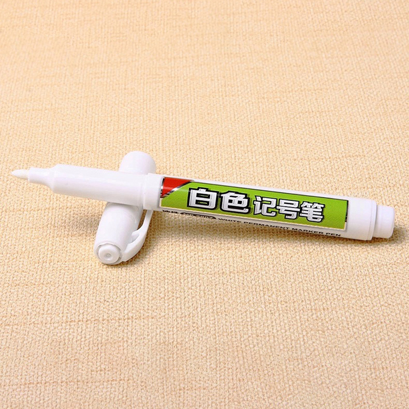 Waterproof Permanent White Ink Marker Paint Pen Stationery Art Writing Tools