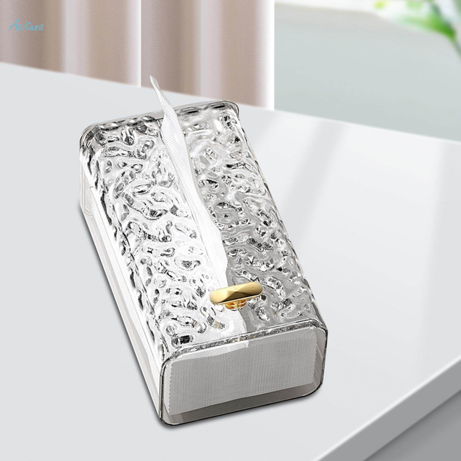Tissue Box Holder Wall Mount Easy Install for Countertop Living Room. 