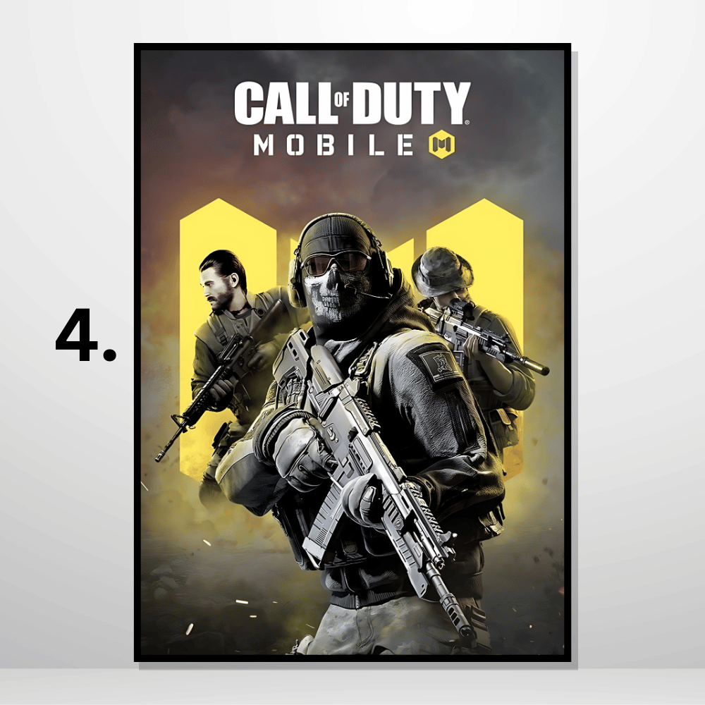 A3/A4 Size PVC Framed wall posters Call od Duty Gaming wall posters ...