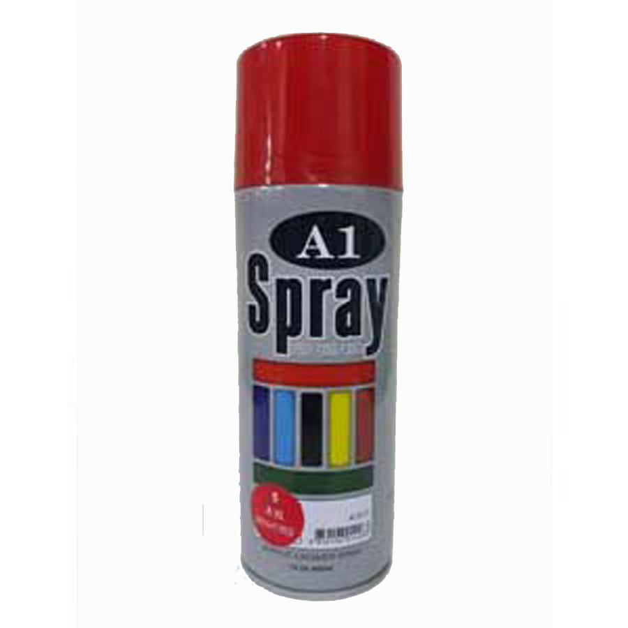 A1 SPRAY PAINT 400ML, BRIGHT RED