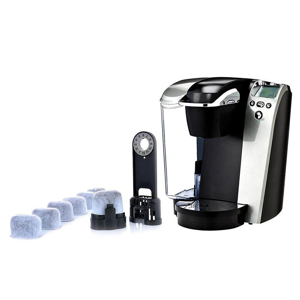12-Pack Replacement Charcoal Water Filters For Keurig Coffee Machines White. 