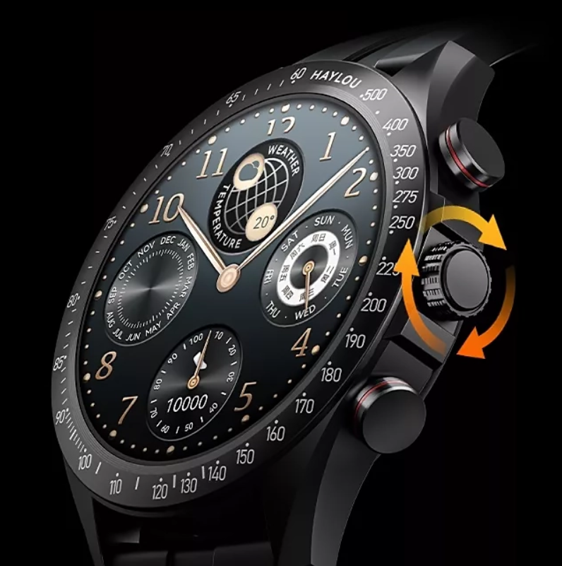 HAYLOU Solar Pro Sport Smart Watch, Crisp 1.43'' AMOLED Display, Wrist-based Call Functionality, Voice Assistant and SOS Function. 