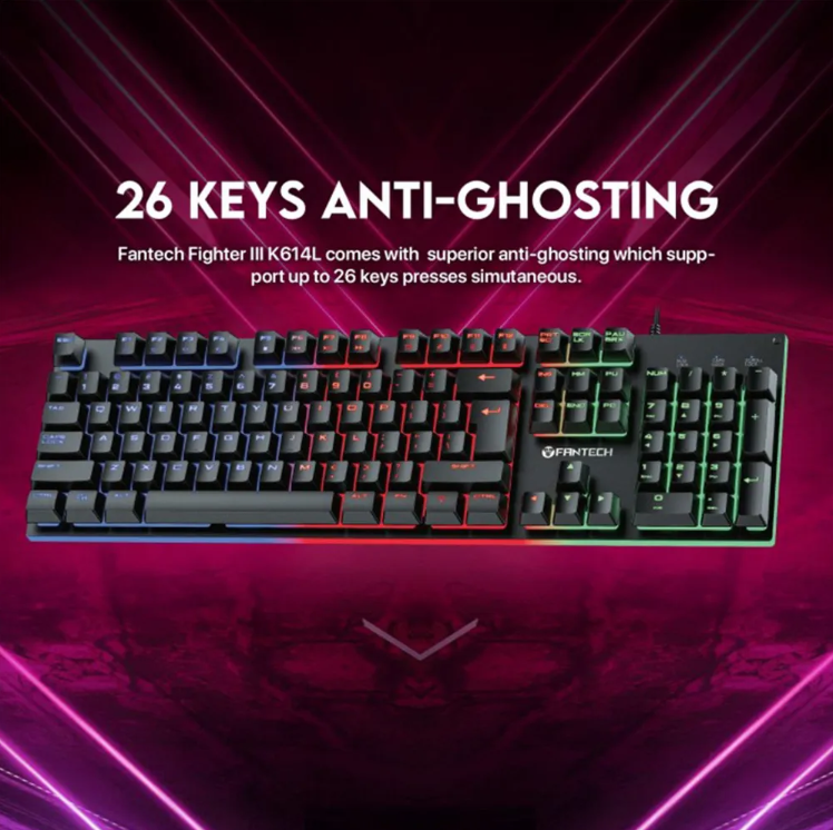 FANTECH K614L FIGHTER III Gaming Keyboard. 