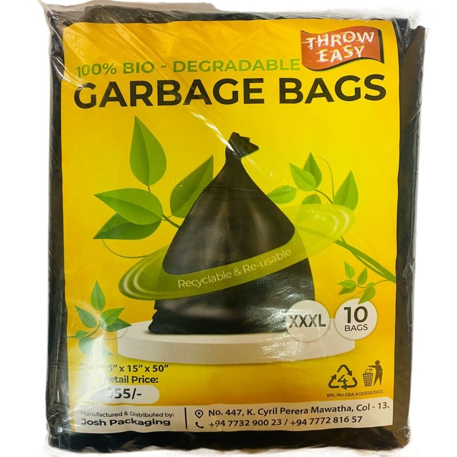 Throw Easy Highly Durable Garbage Bags XXXL