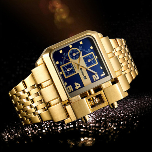 OULM brand fashionable business luxury waterproof quartz men's watch. 