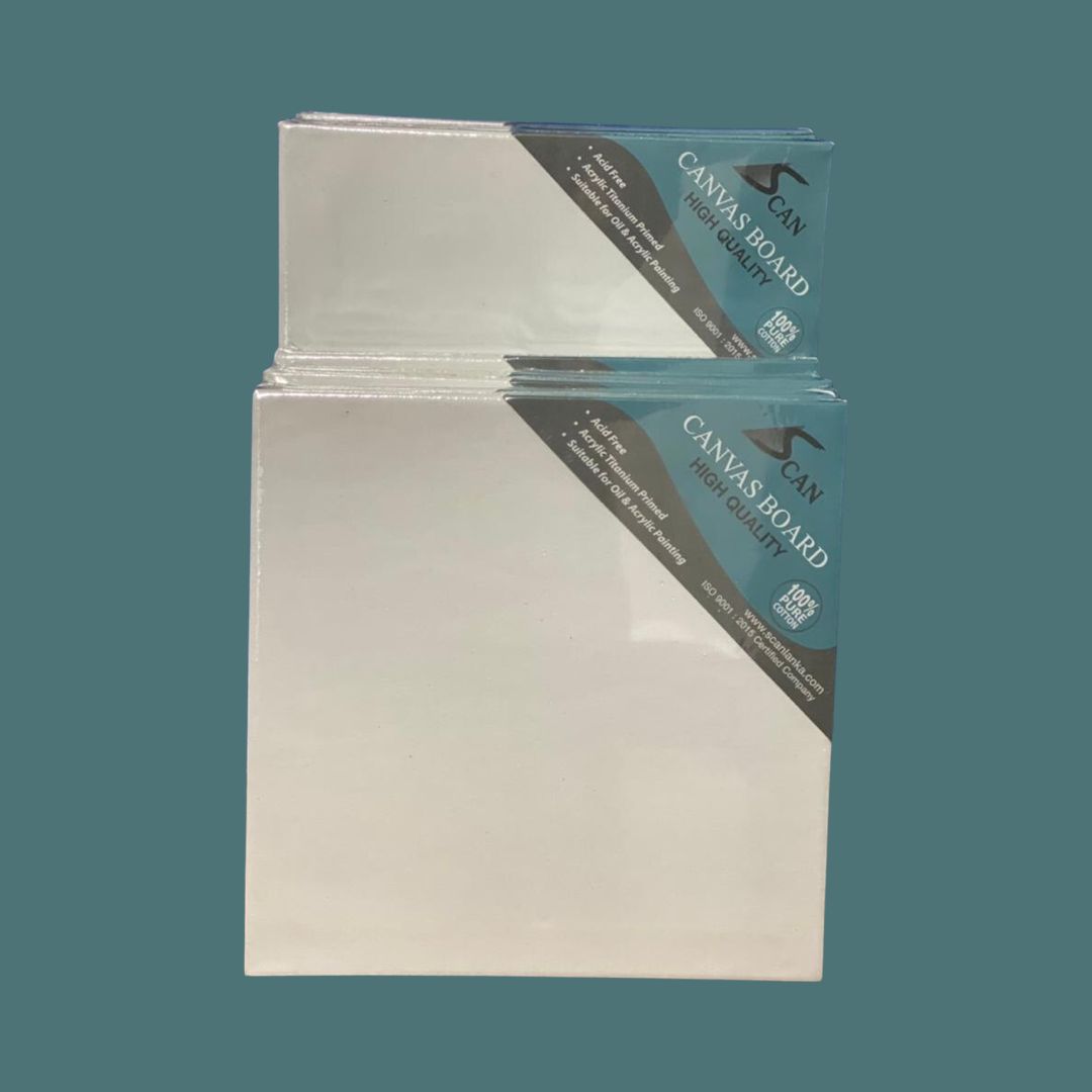 Scan canvas boards 10x10 inches. 