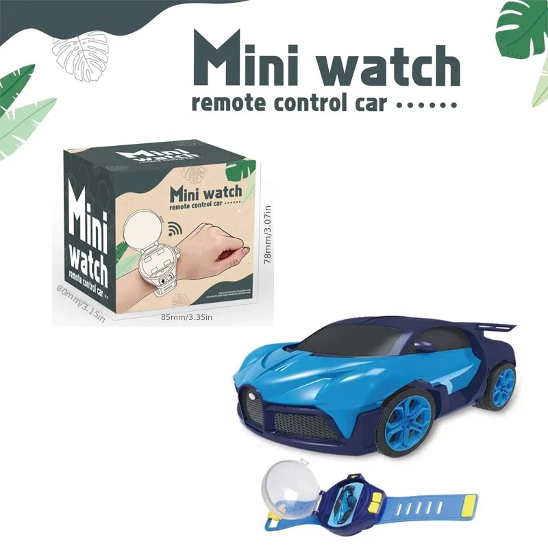 Boy Girl Mini Remote Control For Kids With Protective Cover USB Charging Alloy Adjustable Strap Racing Car Watch Toy Birthday. 