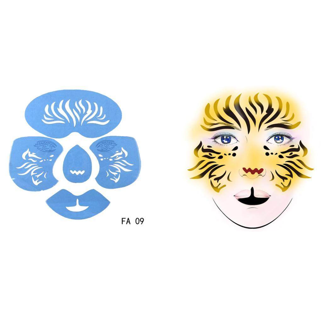 Face Makeup Stencils Saubhaya Makeup