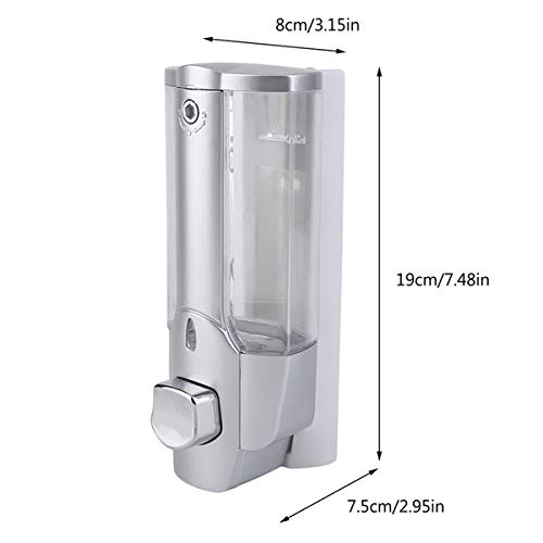 350ml Manual Wall-mounted Plastic Soap Hand wash Dispenser| Kitchen Bathroom Touch Hand Wash Pump| Plastic Liquid Hand Wash Shower Gel Holder- 1 Pcs. 