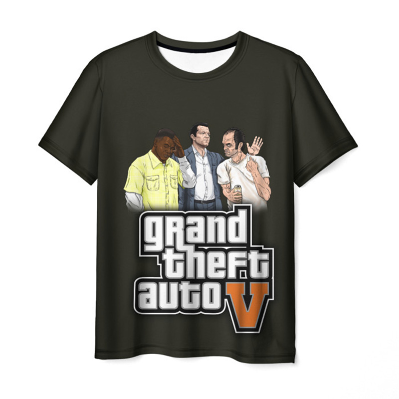 Summer Grand Theft Auto GTA 5 T-Shirts Game 3D Printed Men Women Fashion Oversized Short Sleeve T Shirt Kids Tees Tops Clothing. 