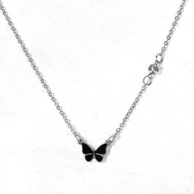 Black butterfly deals pendant