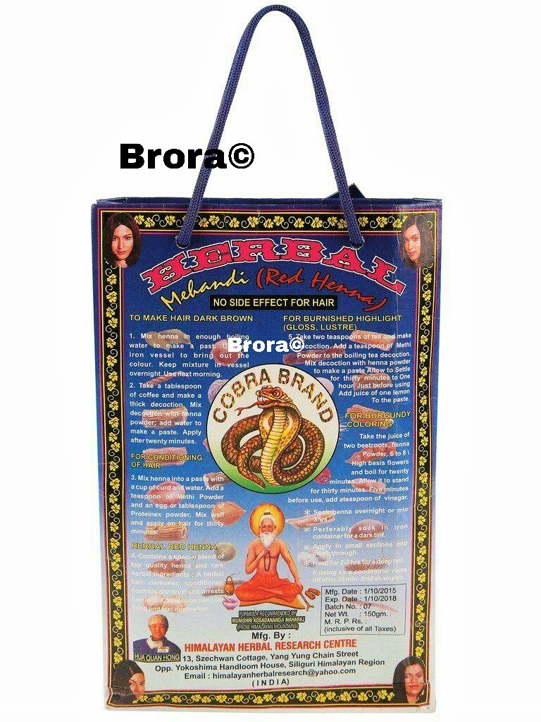 Red Henna Cobra 100% Herbal Mehandi 150 g