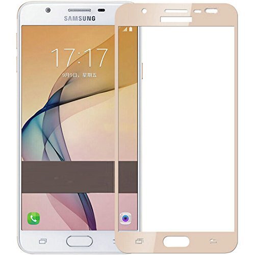 Samsung Galaxy J5 Pro Full Tempered Glass(Gold)