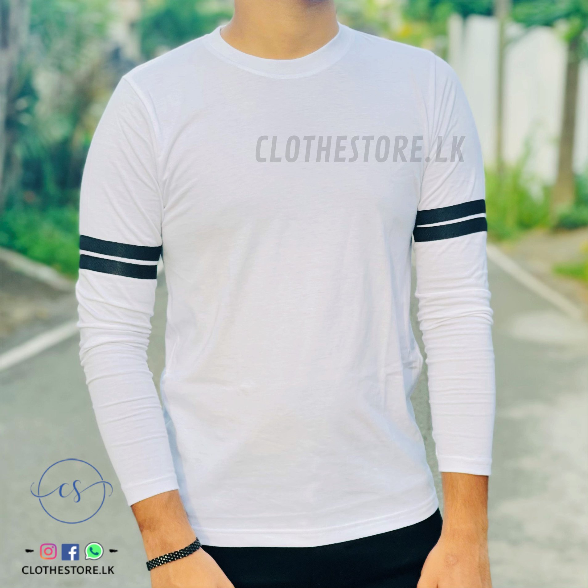 Crew Neck Long Sleeve T - Shirts by 