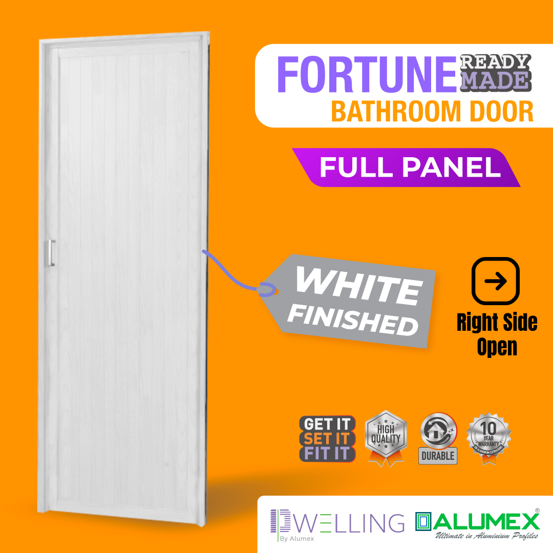 Fortune Bathroom Door - Full Panel. 