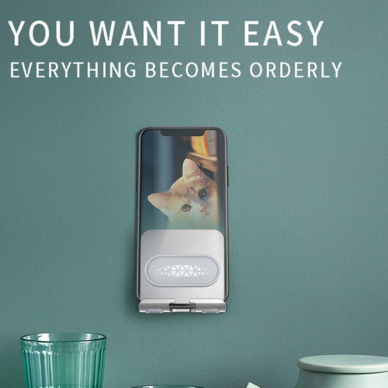 Universal Wall Mount Phone Holder Stand for Mobile Phone Tablet Wall Charging Holder. 