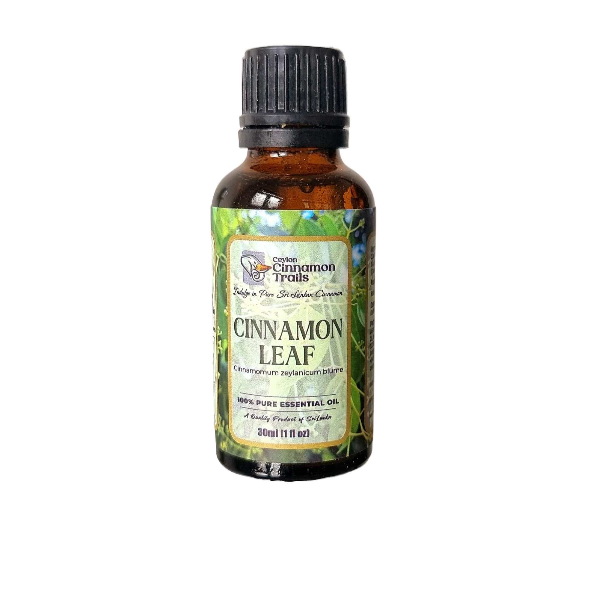 100% Pure Ceylon Cinnamon Leaf Essential Oil for Aromatherapy and Home Fragrance - 10ml / 30ml Euro dropper. 