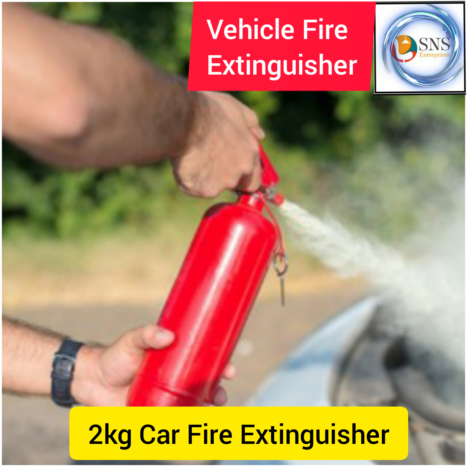 2kg Car Fire Extinguisher/2kg Dry Powder Fire Extinguisher. 