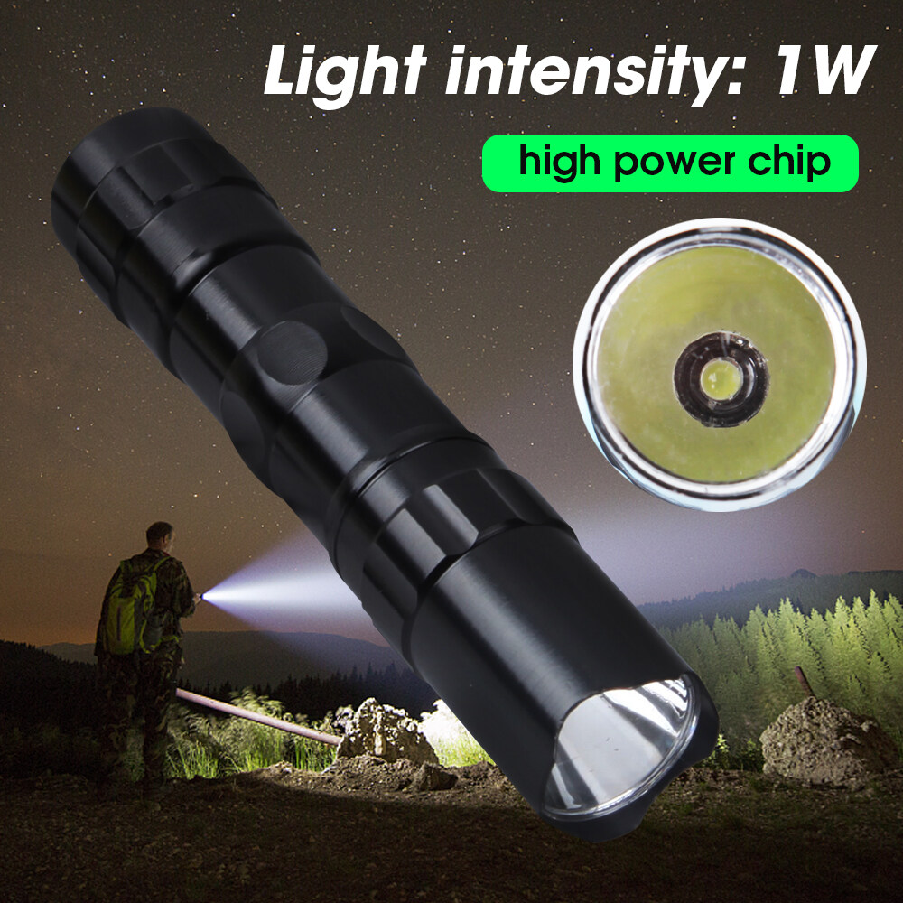 【ALLGOOD】Portable Ultra Bright 3W Police Torch Waterproof LED Mini Flashlights Outdoor flashlights AA Battery