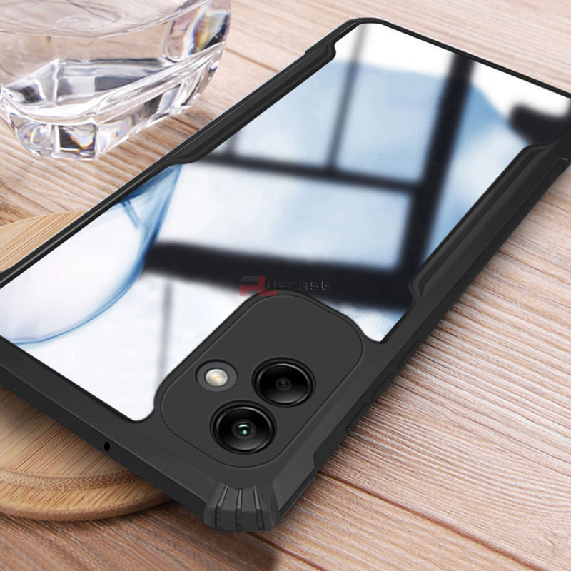 PlusCase for Samsung Galaxy A04 Case Air Cushion Hard Clear Shockproof Back Cover. 