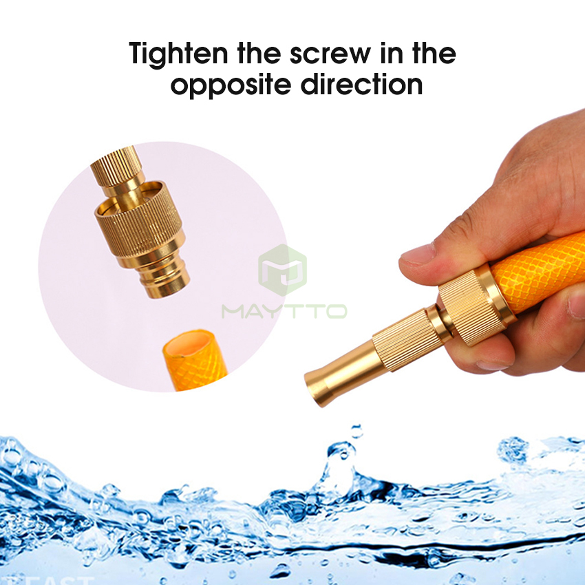 Maytto Water Nozzle Garden Spray Gu-n 4 Mode High Pressure Brass Direct  Nozzle Booster Adjustable Hose Nozzle Garden Brass Spray Nozzle Hose Nozzle  Spray Adapter | Daraz.lk