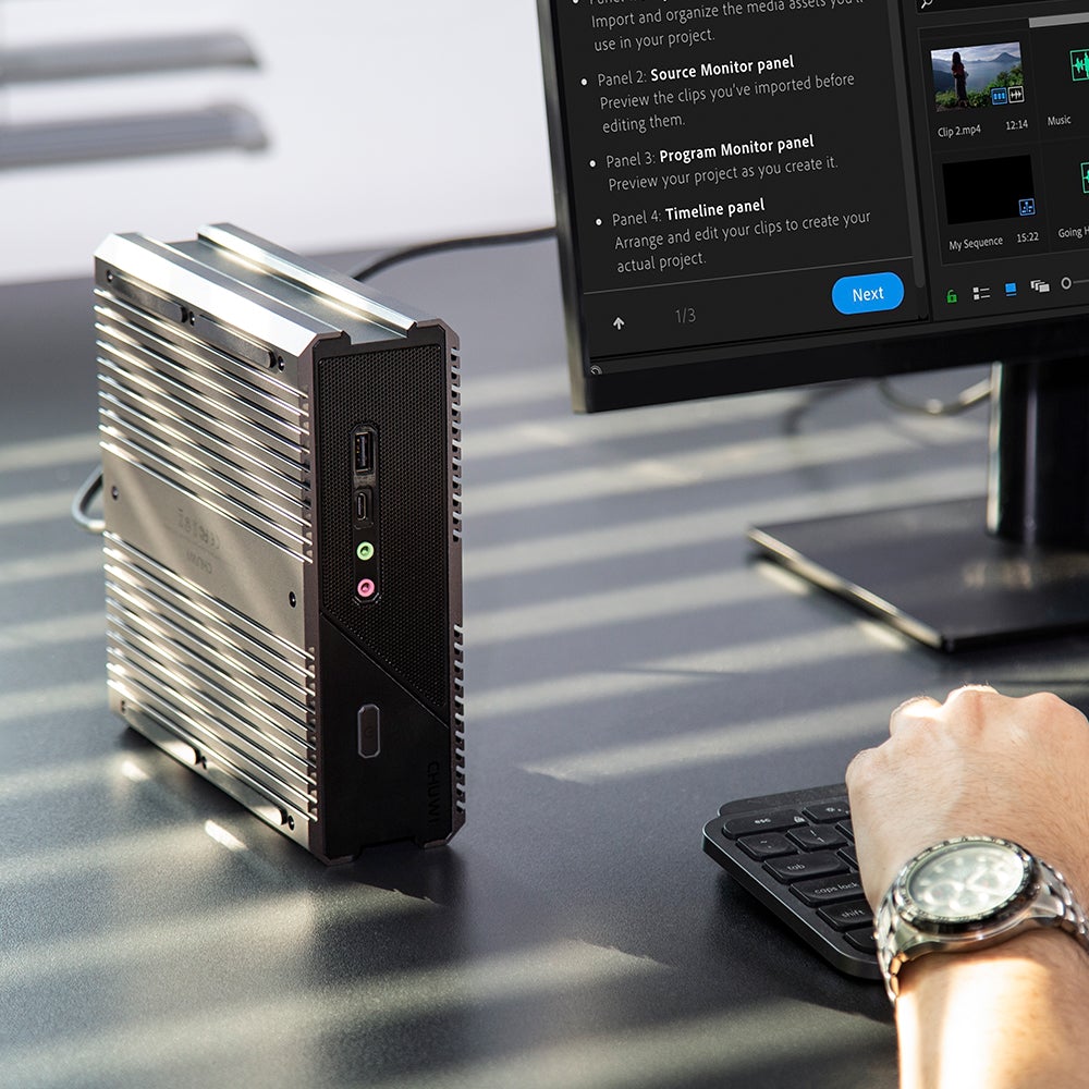 CHUWI RZBOX Mini Computers, Mini Gaming PC with AMD Ryzen 9 4900H, Windows 10 with Vega 8 Graphics, 16GB RAM 512GB SSD, Dual Gigabit RJ45 LAN, WiFi-6, BT5.2, 4K@60Hz Output, USB-C, AMD Radeon Tower PC. 