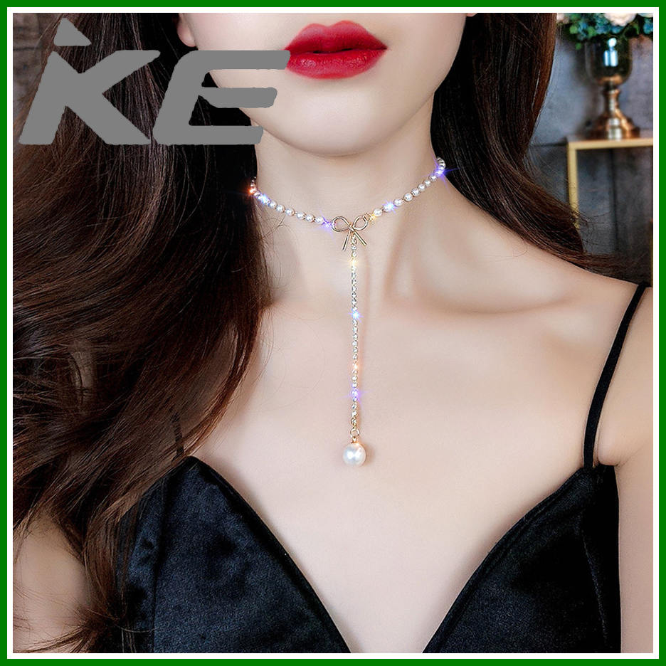 Pearl Clavicle Chain Female Korean 