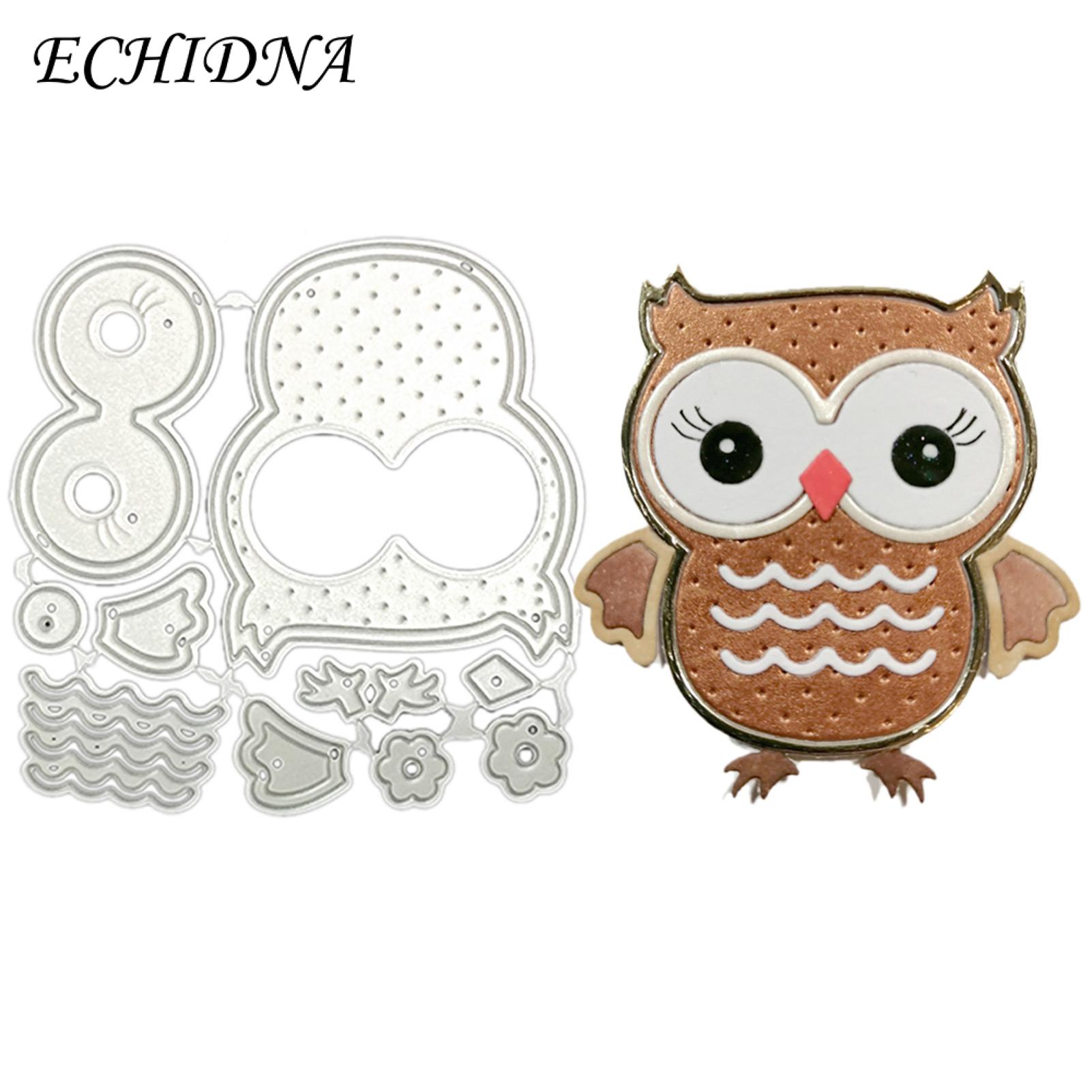 ECHIDNA Cut Die Mould Sturdy Scrapbook DIY Handicrafts Making Owl Cut Die Mould. 