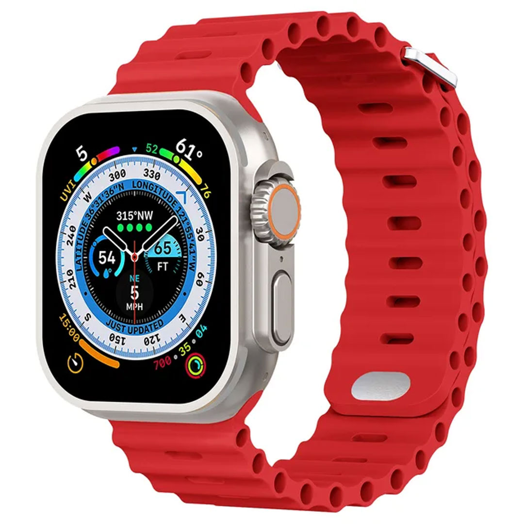 Ocean Silicone Strap / Ultra Watch Band For Smart Watches 42mm / 44mm / 45mm / 49mm T800/ T900 Ultra Smart Watch strap & many other smart watch strap. 