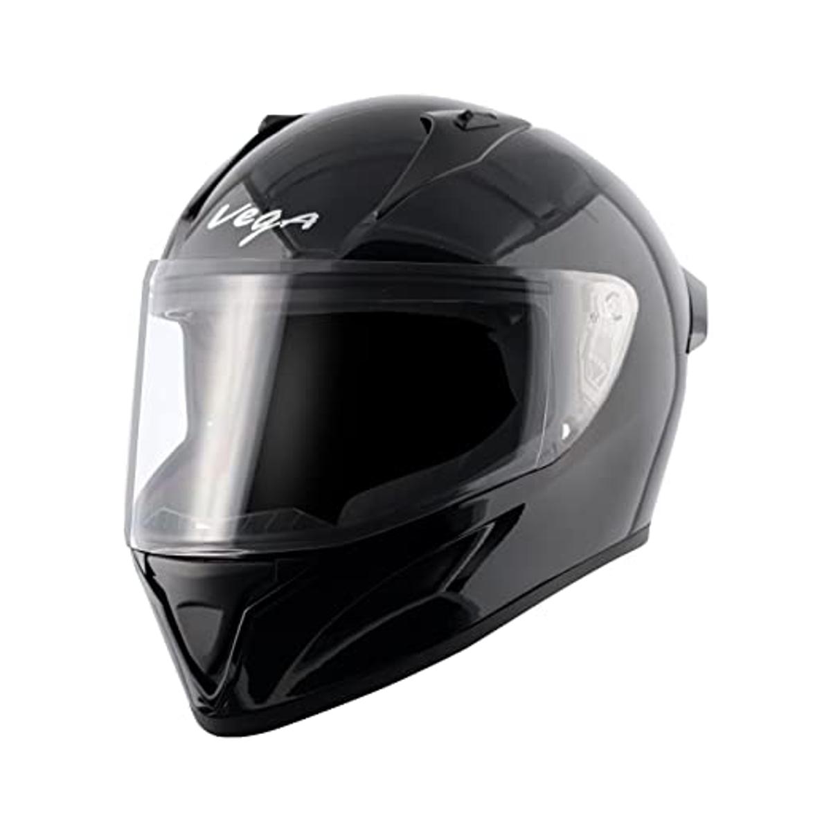 Vega Bolt Full Face Helmet (Solid Black )