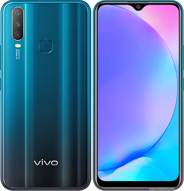 Vivo Y17 Dual SIM - 6.38 Inch, 256 GB, 8 GB RAM, 4G LTE , FingerPrint - Skyline Blue A Grade Smart Phone. 