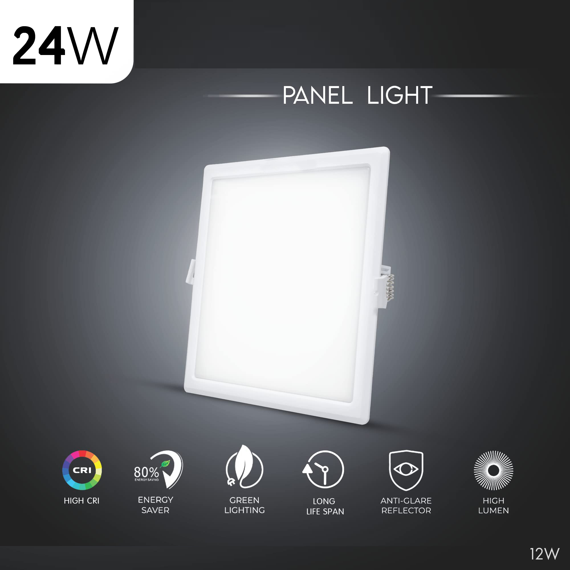 12W / 18 W Square LED Panel Light Day Light Daraz.lk